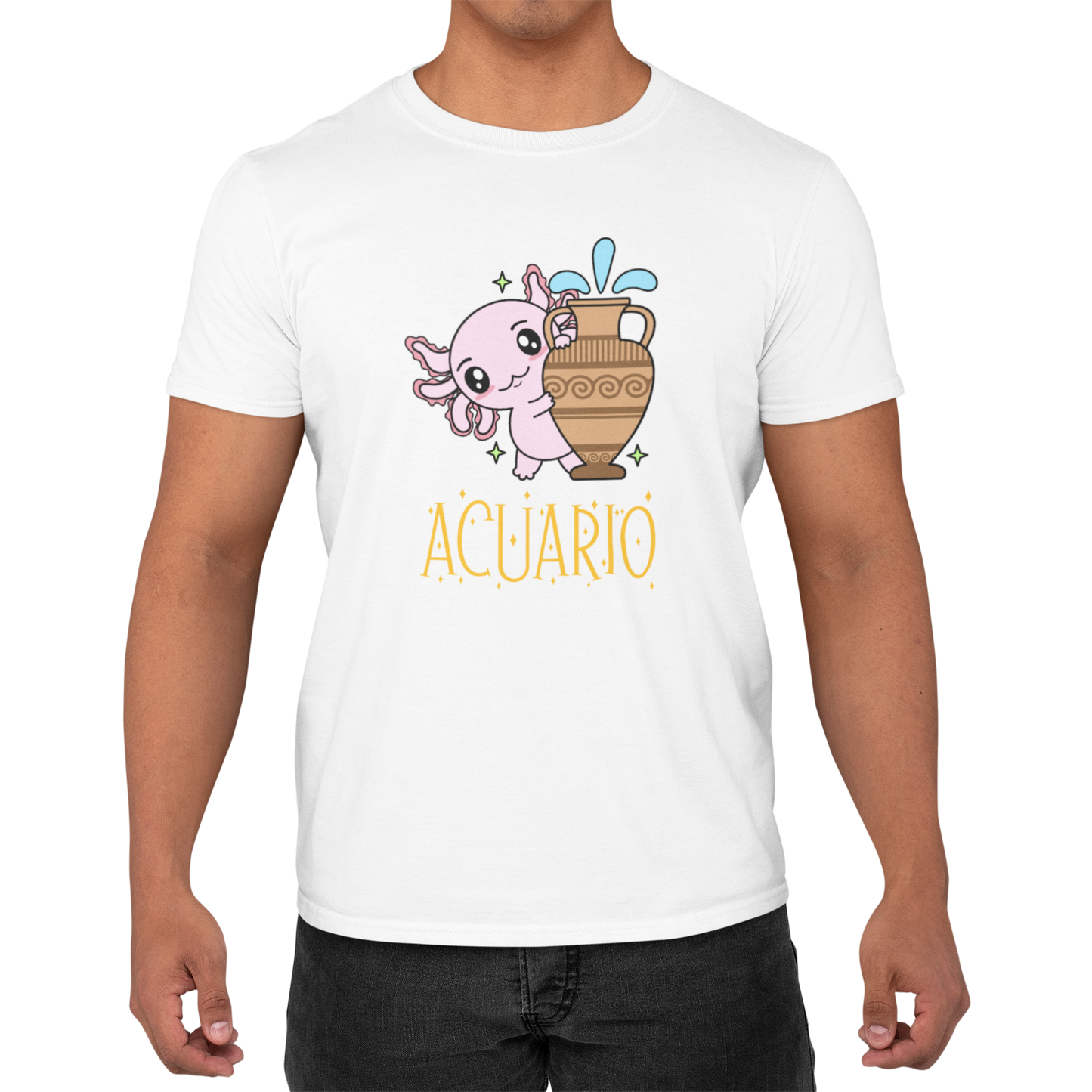 Playera Axolotzin Horoscopos Nombre Acuario Ajolote Adulto E Infantil