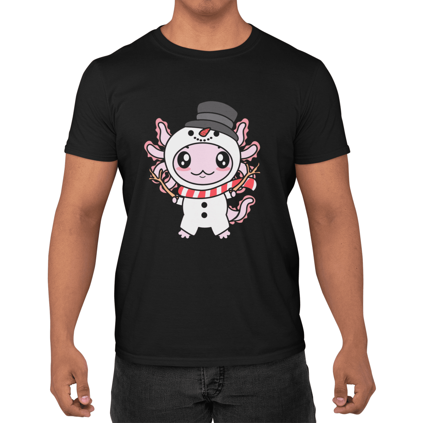 Axolotzin Muñeco De Nieve Ajolote Navidad