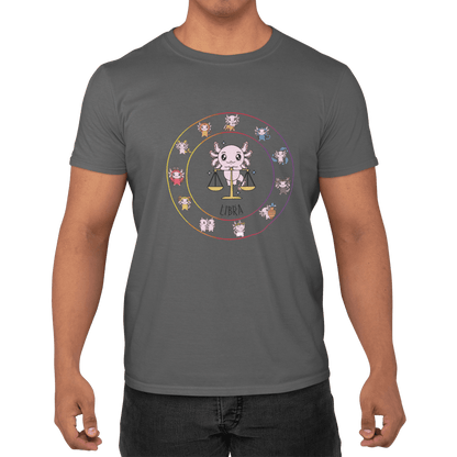 Playera Horoscopos Libra Axolotzin Ajolote Adulto E Infantil