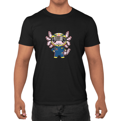 Playera Axolotzin Piloto De Carreras Ajolote Adulto E Infantil