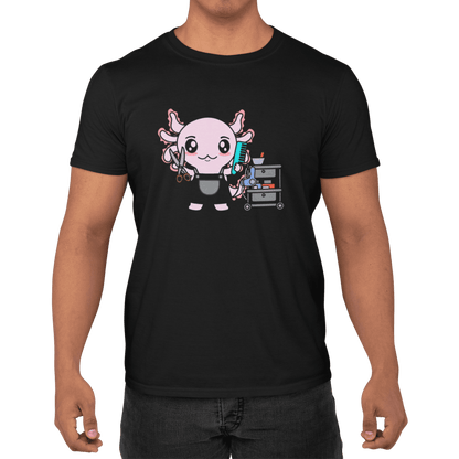 Playera Axolotzin Barbero Ajolote Adulto E Infantil
