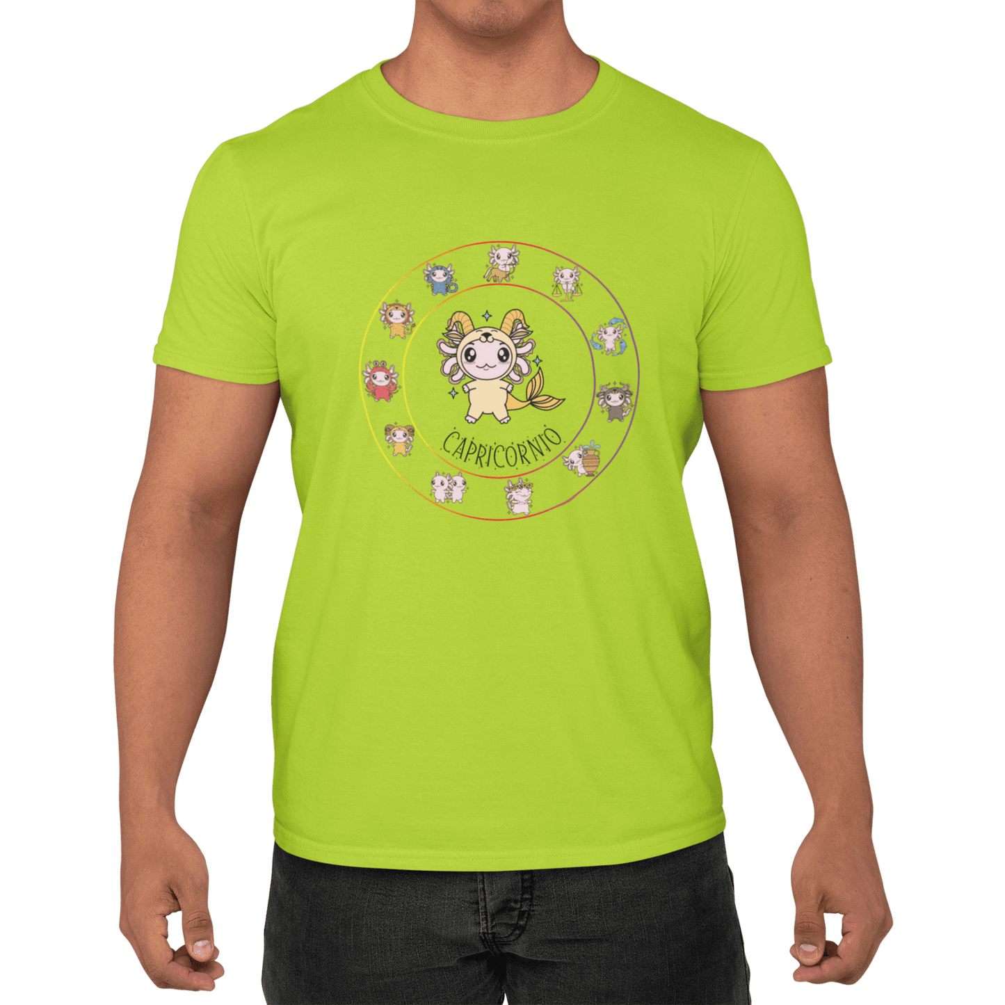 Playera Horoscopos Capricornio Axolotzin Ajolote Adulto E Infantil