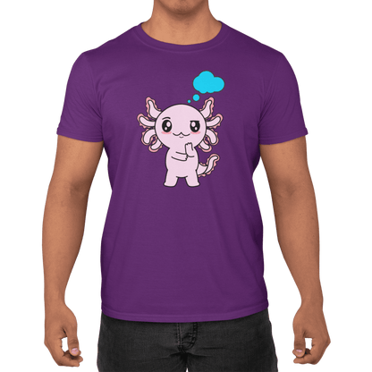 Playera Axolotzin Pensando Ajolote Adulto E Infantil