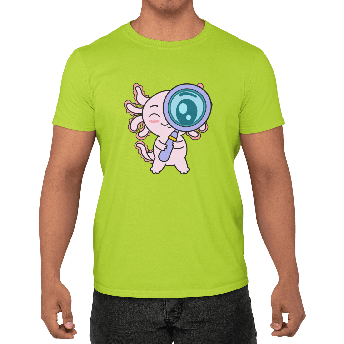 Playera Axolotzin Curioso Ajolote Adulto E Infantil