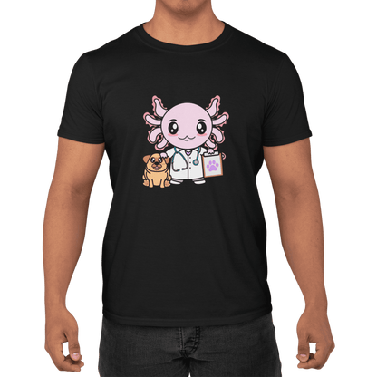 Playera Axolotzin Veterinario Ajolote Adulto E Infantil