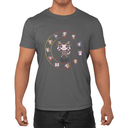 Playera Horoscopos Tauro Axolotzin Ajolote Adulto E Infantil