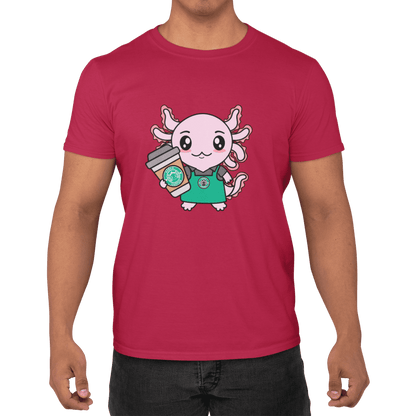 Playera Axolotzin Barista Ajolote Adulto E Infantil