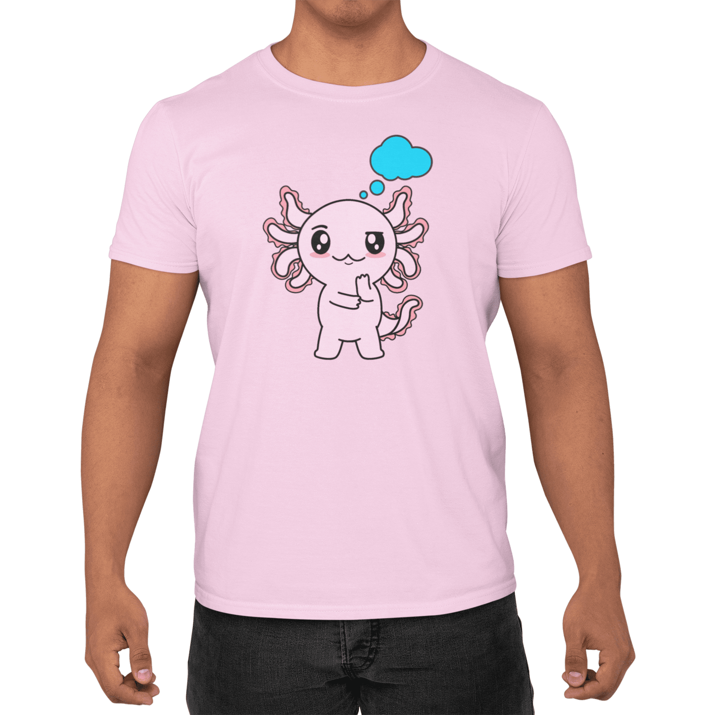 Playera Axolotzin Pensando Ajolote Adulto E Infantil
