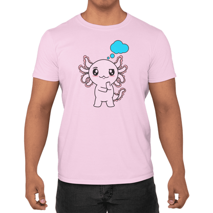 Playera Axolotzin Pensando Ajolote Adulto E Infantil