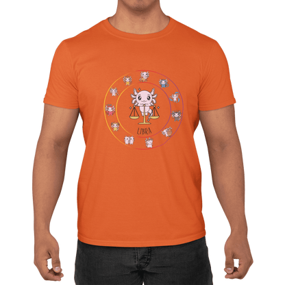 Playera Horoscopos Libra Axolotzin Ajolote Adulto E Infantil