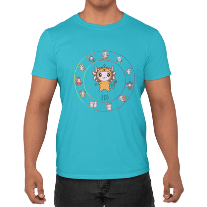 Playera Horoscopos Leo Axolotzin Ajolote Adulto E Infantil