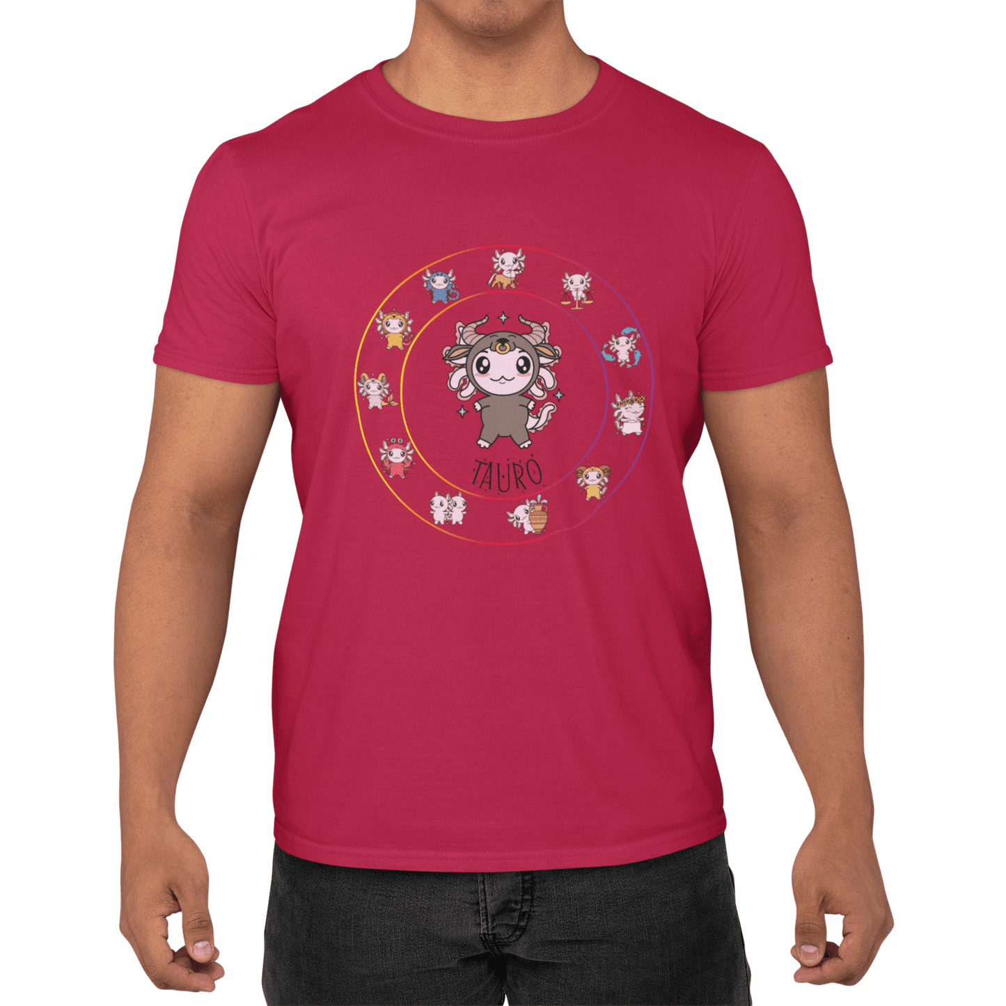 Playera Horoscopos Tauro Axolotzin Ajolote Adulto E Infantil