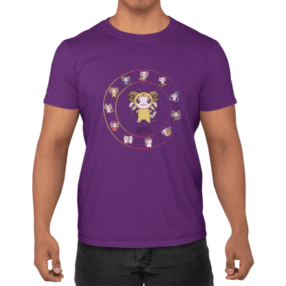 Playera Horoscopos Aries Axolotzin Ajolote Adulto E Infantil