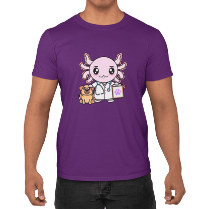 Playera Axolotzin Veterinario Ajolote Adulto E Infantil