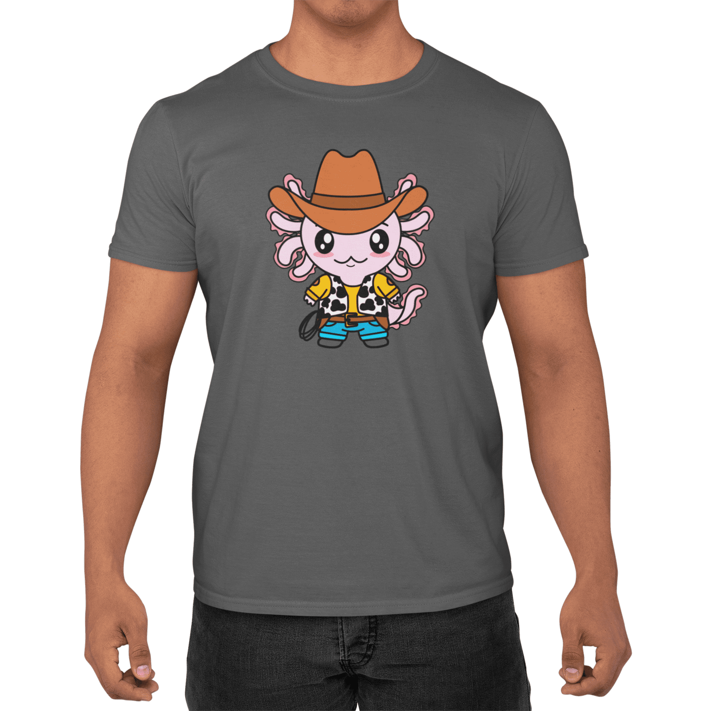 Playera Axolotzin Vaquero Ajolote Adulto E Infantil