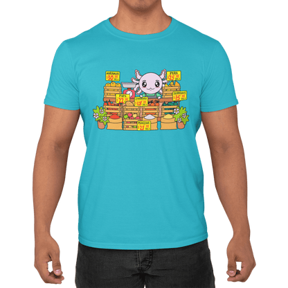 Playera Axolotzin Marchante Ajolote Adulto E Infantil