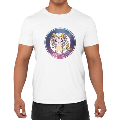 Playera Axolotzin Horoscopos Galaxy Capricornio Ajolote Adulto E Infantil