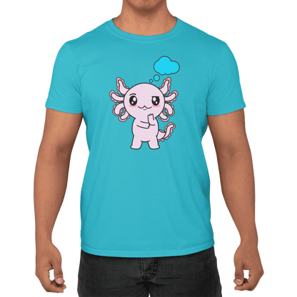 Playera Axolotzin Pensando Ajolote Adulto E Infantil