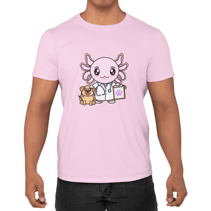 Playera Axolotzin Veterinario Ajolote Adulto E Infantil