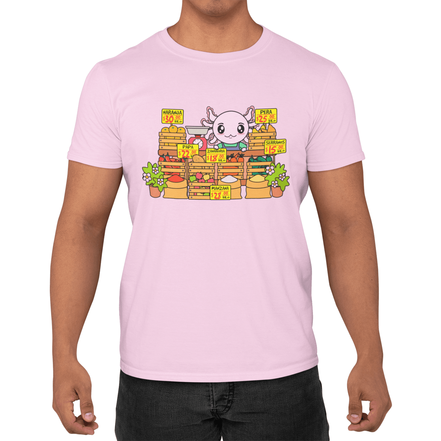 Playera Axolotzin Marchante Ajolote Adulto E Infantil