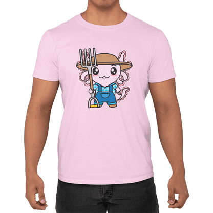 Playera Axolotzin Granjero Ajolote Adulto E Infantil