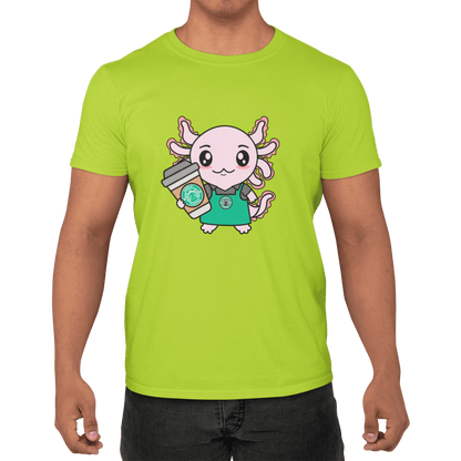 Playera Axolotzin Barista Ajolote Adulto E Infantil