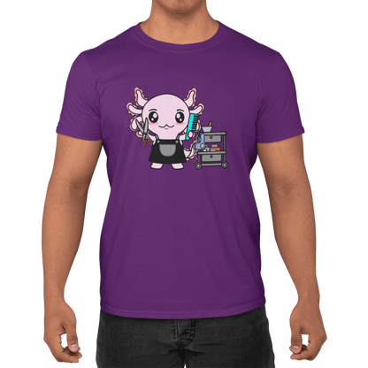 Playera Axolotzin Barbero Ajolote Adulto E Infantil
