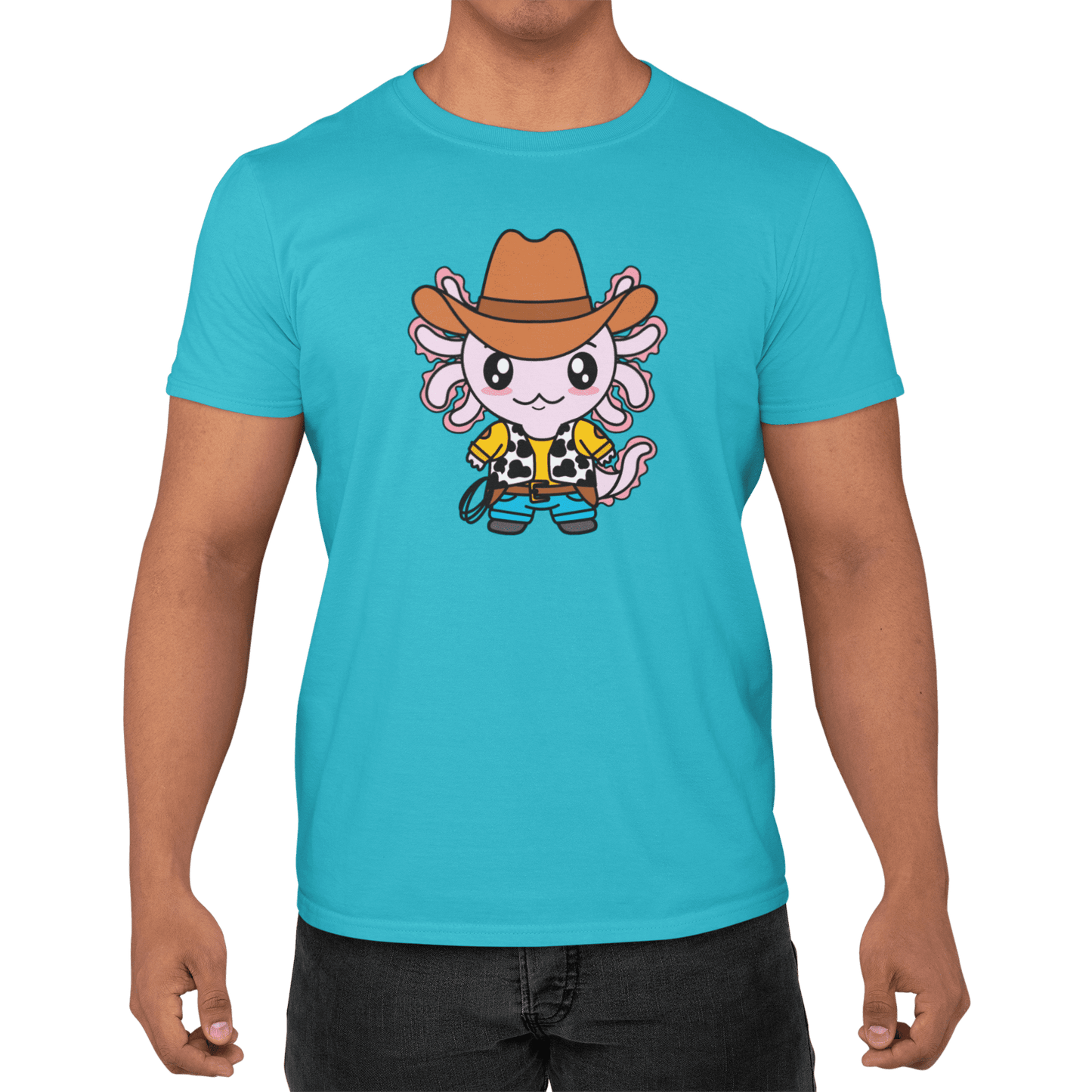 Playera Axolotzin Vaquero Ajolote Adulto E Infantil
