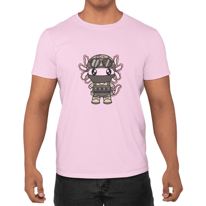 Playera Axolotzin Militar Ajolote Adulto E Infantil