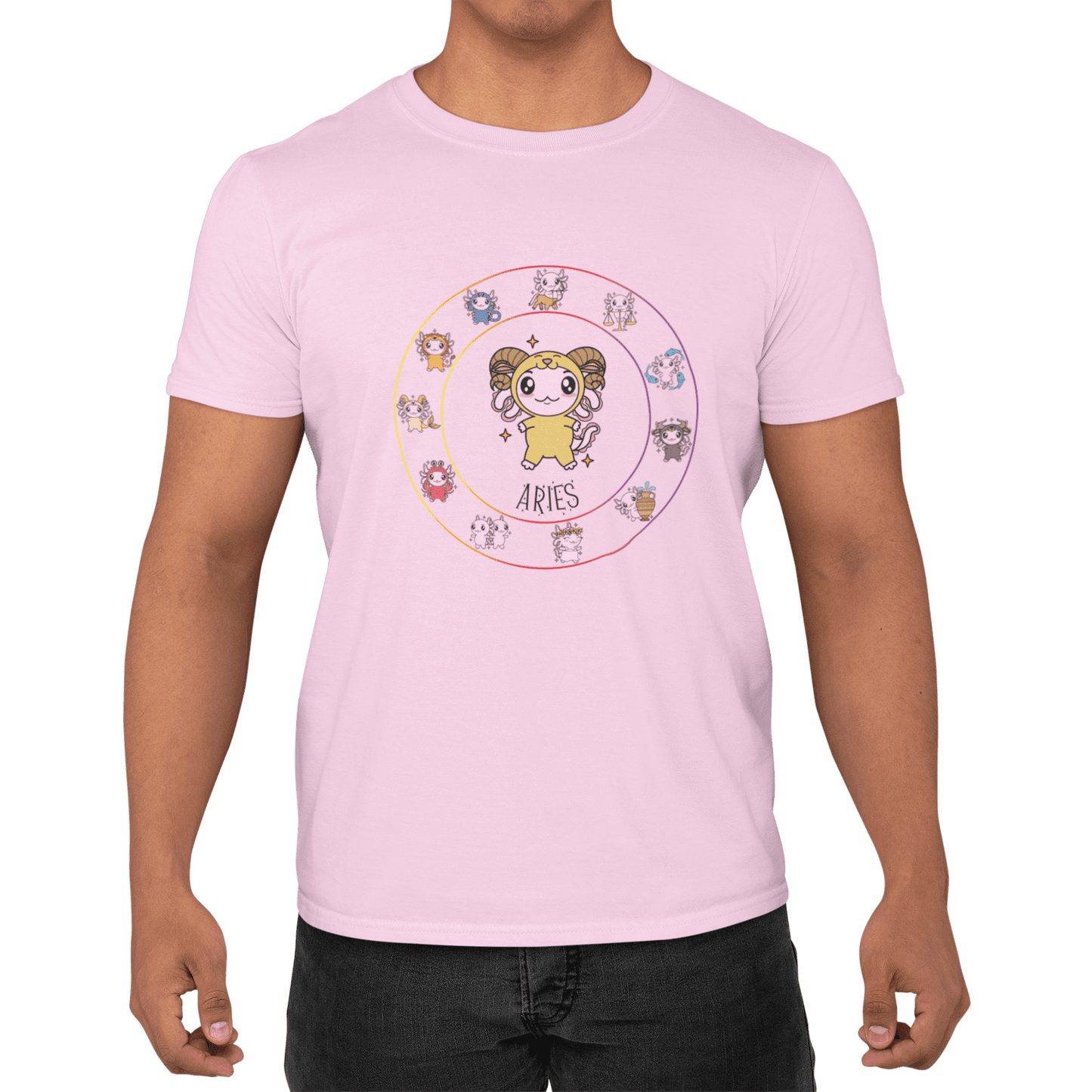 Playera Horoscopos Aries Axolotzin Ajolote Adulto E Infantil