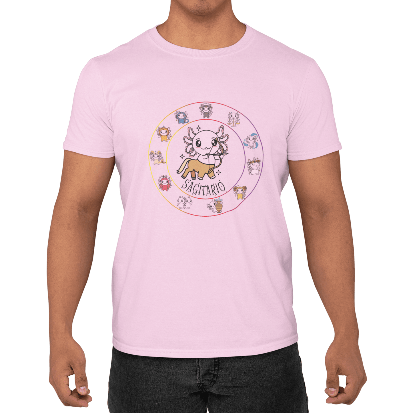 Playera Horoscopos Sagitario Axolotzin Ajolote Adulto E Infantil