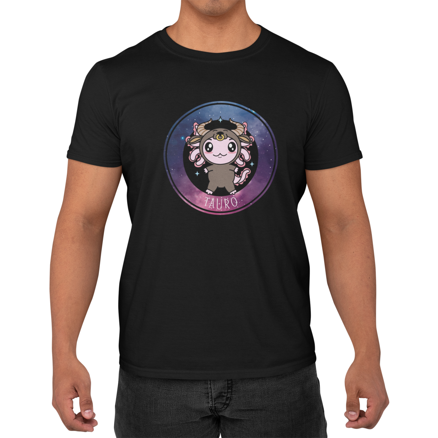 Playera Axolotzin Horoscopos Galaxy Tauro Ajolote Adulto E Infantil