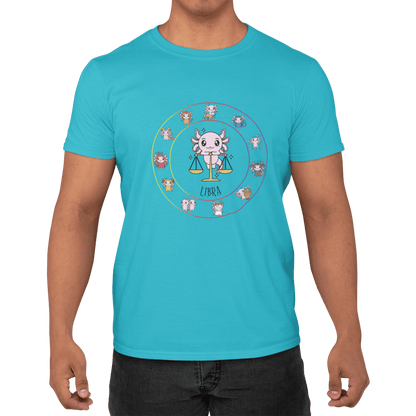 Playera Horoscopos Libra Axolotzin Ajolote Adulto E Infantil