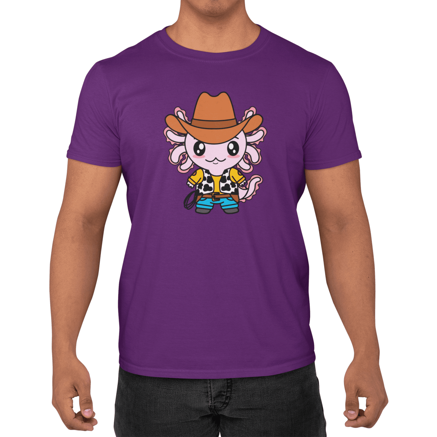 Playera Axolotzin Vaquero Ajolote Adulto E Infantil