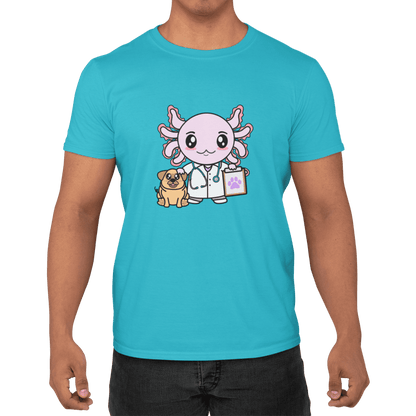 Playera Axolotzin Veterinario Ajolote Adulto E Infantil