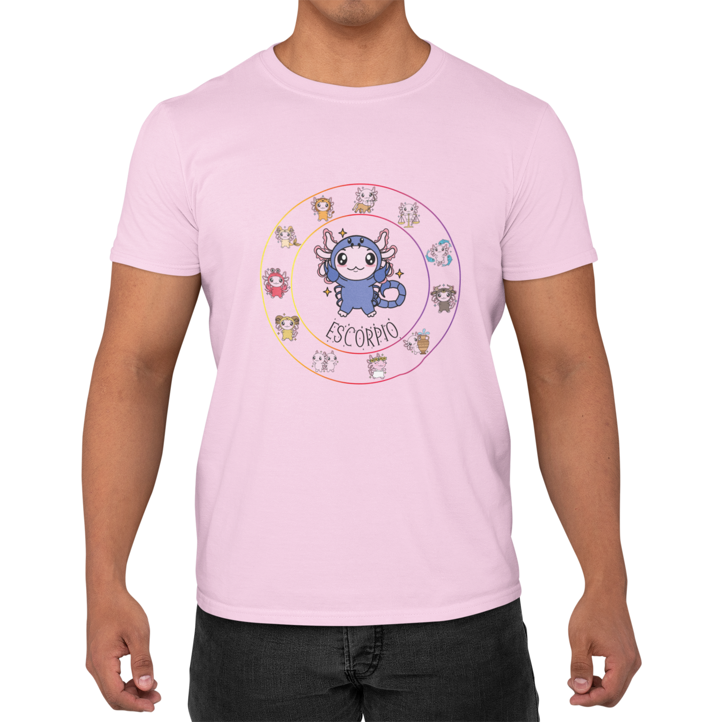 Playera Horoscopos Escorpio Axolotzin Ajolote Adulto E Infantil