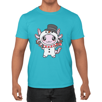 Axolotzin Muñeco De Nieve Ajolote Navidad