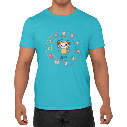 Playera Horoscopos Aries Axolotzin Ajolote Adulto E Infantil