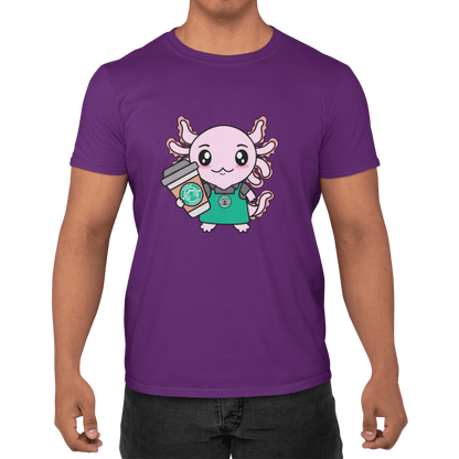 Playera Axolotzin Barista Ajolote Adulto E Infantil