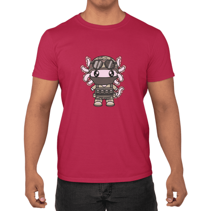 Playera Axolotzin Militar Ajolote Adulto E Infantil
