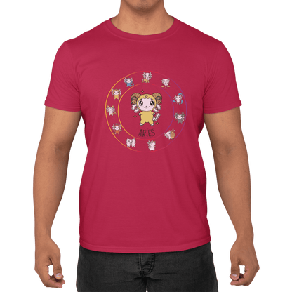 Playera Horoscopos Aries Axolotzin Ajolote Adulto E Infantil