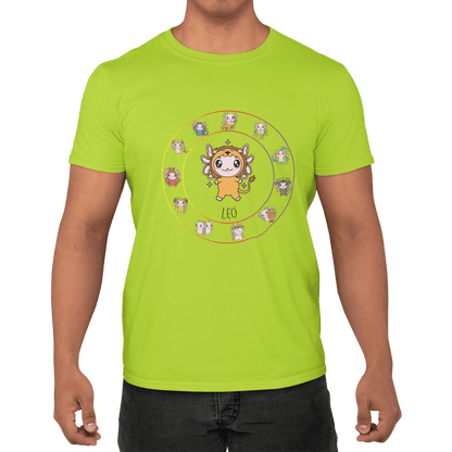 Playera Horoscopos Leo Axolotzin Ajolote Adulto E Infantil