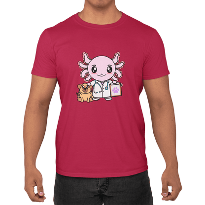 Playera Axolotzin Veterinario Ajolote Adulto E Infantil