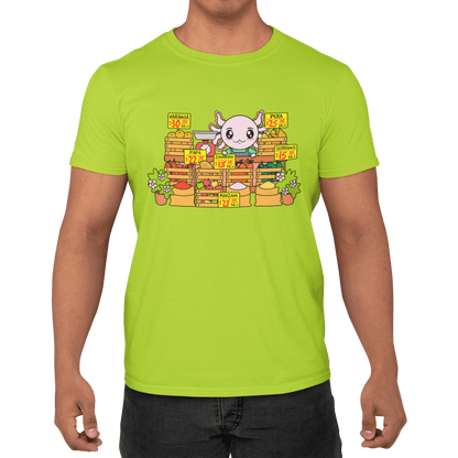 Playera Axolotzin Marchante Ajolote Adulto E Infantil