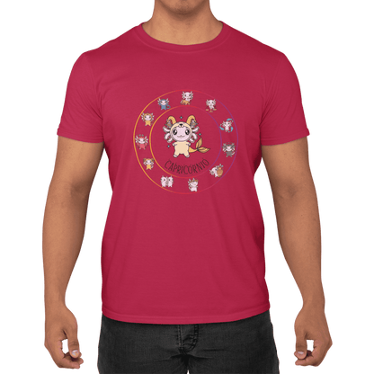 Playera Horoscopos Capricornio Axolotzin Ajolote Adulto E Infantil