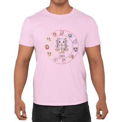 Playera Horoscopos Libra Axolotzin Ajolote Adulto E Infantil