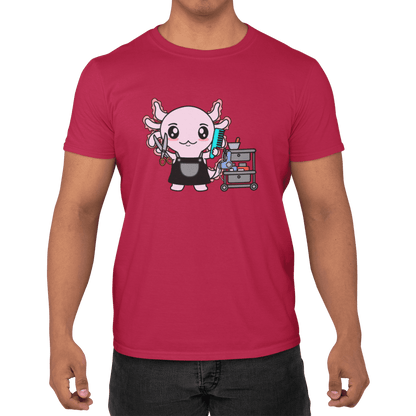 Playera Axolotzin Barbero Ajolote Adulto E Infantil