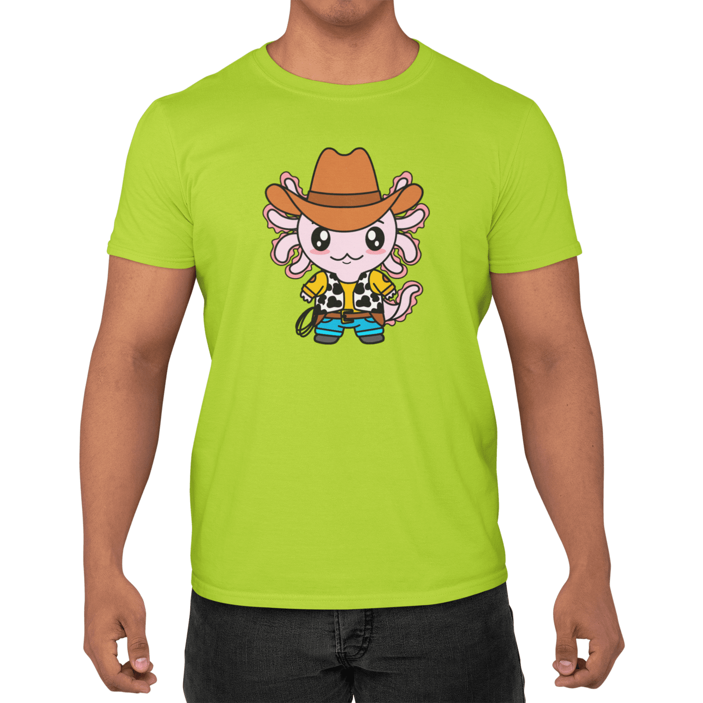 Playera Axolotzin Vaquero Ajolote Adulto E Infantil