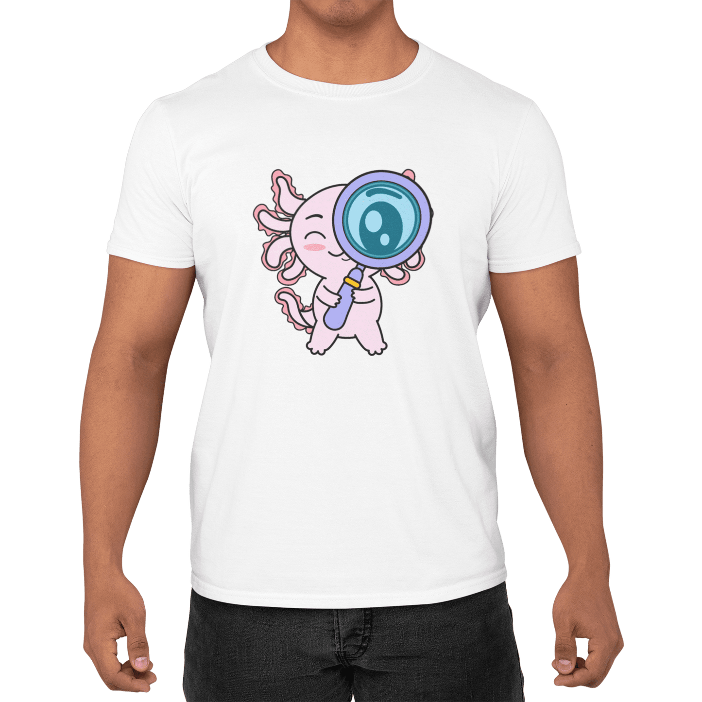 Playera Axolotzin Curioso Ajolote Adulto E Infantil