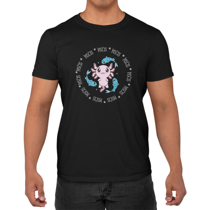 Playera Axolotzin Horoscopos Aro Piscis Ajolote Adulto E Infantil